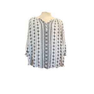 SONOMA 3/4 sleeve blouse WOMENS PLUS SIZE XXL
